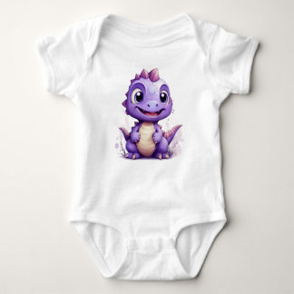 Little Parian Dino Baby Bodysuit