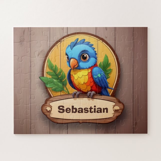 Little Parrot Personalized Jigsaw Puzzle (Horizontal)
