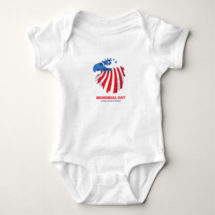Little Patriot: Memorial Day Baby Bodysuit