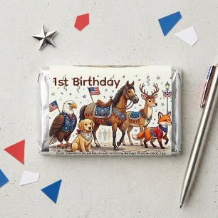 Little Patriots Brigade Baby Animals 1st Birthday Hershey's Miniatures