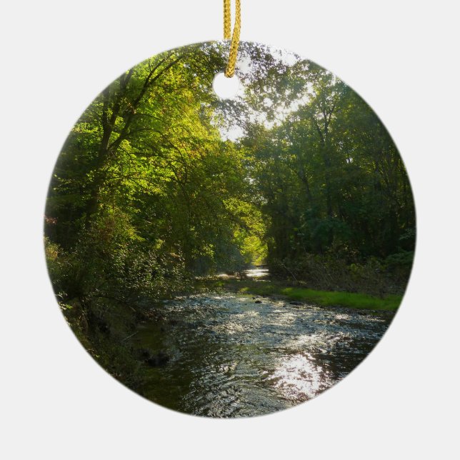 Little Patuxent River from Savage Park Ceramic Ornament (Front)