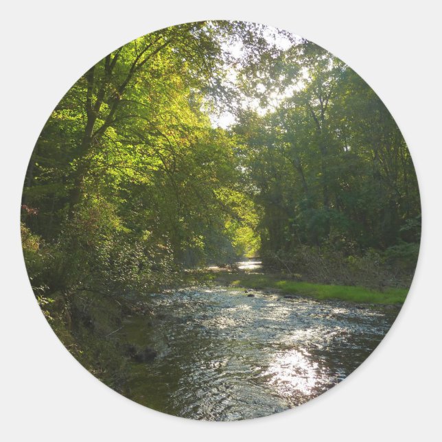 Little Patuxent River from Savage Park Classic Round Sticker (Front)