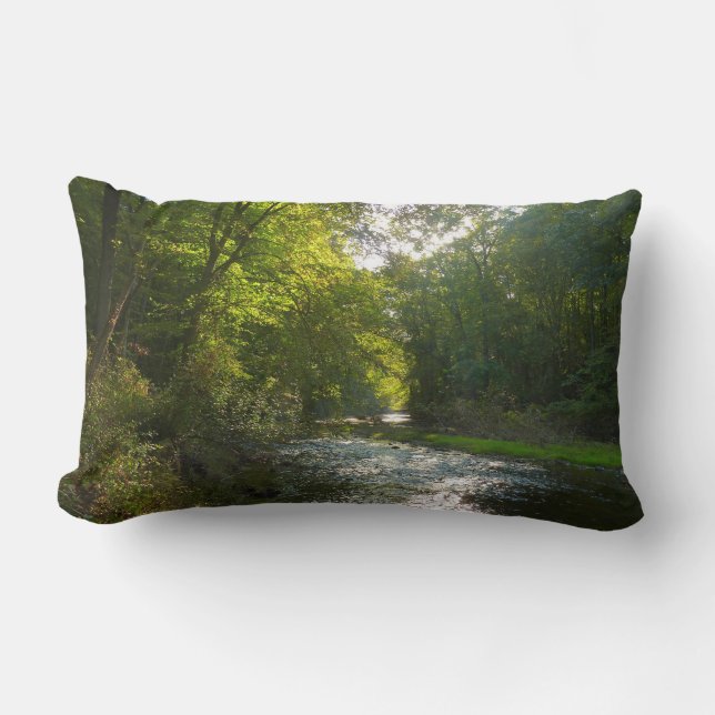 Little Patuxent River from Savage Park Lumbar Pillow (Front)