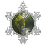 Little Patuxent River from Savage Park Snowflake Pewter Christmas Ornament