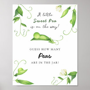 Little pea - guess how many peas poster