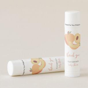 Little Peach Baby Shower Cute Fruit Lip Balm