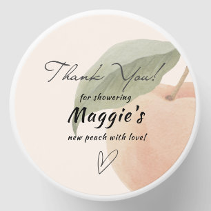 Little Peach Baby Shower Favor  Mini Candle Favors