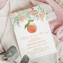 Little Peach Baby Shower Invitation