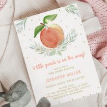 Little Peach Baby Shower Invitation