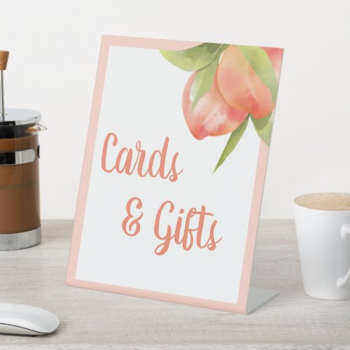 Little Peach Girl Baby Shower Cards and Gifts Sign