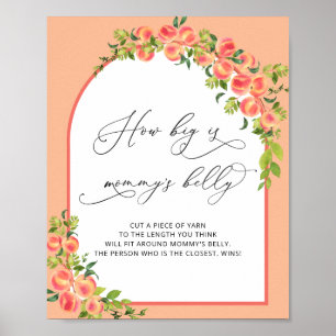 Little Peach How Big is Mommy's Belly Poster