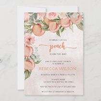 Little Peach is on the Way Baby Shower Invitation