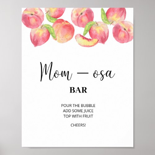Little peach  Mom_osa bar Poster
