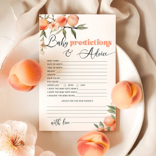 Little peach predictions and advice card