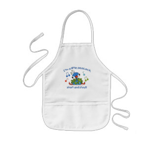 Little Peacock Short and Stout Kids' Apron