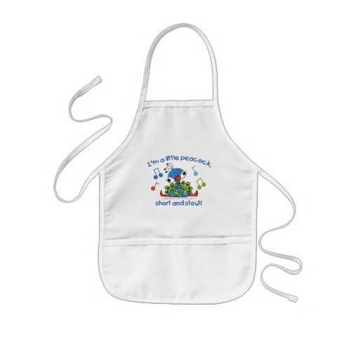 Little Peacock Short and Stout Kids Apron