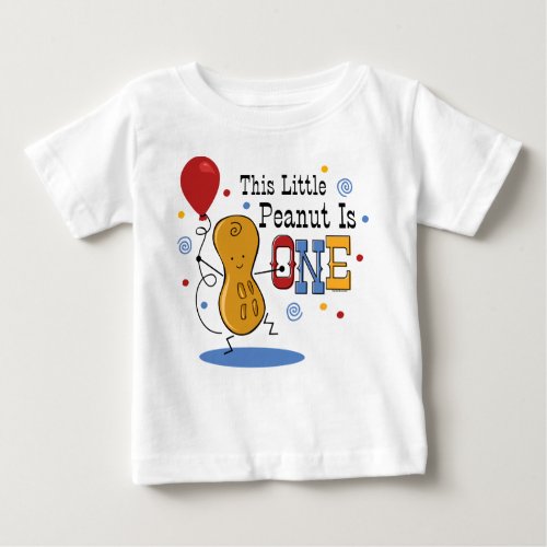 Little Peanut 1st Birthday Baby T_Shirt