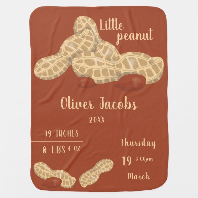 Little peanut Baby Blanket (Front)