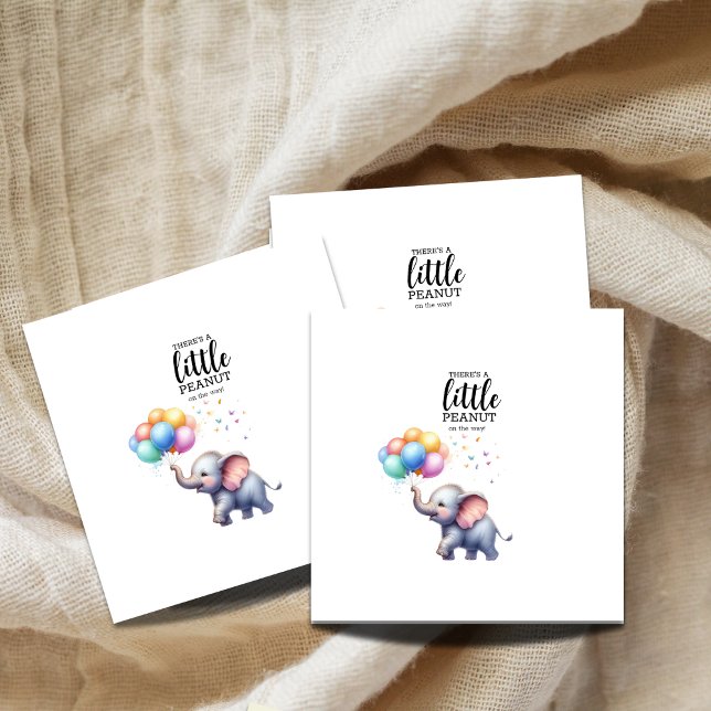 Little peanut baby elephant baby shower napkins (Creator Uploaded)