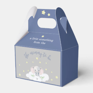 Little Peanut Baby Shower Blue Elephant Favor Boxes