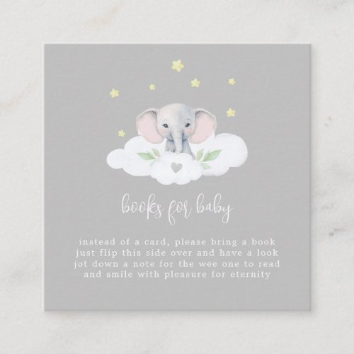 Little Peanut Baby Shower Books for Baby Grey Enclosure Card
