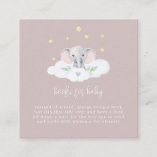 Little Peanut Baby Shower Books for Baby Pink Enclosure Card