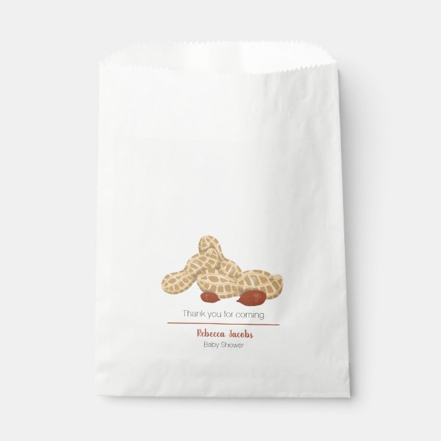 Little peanut baby shower favor bag (Front)