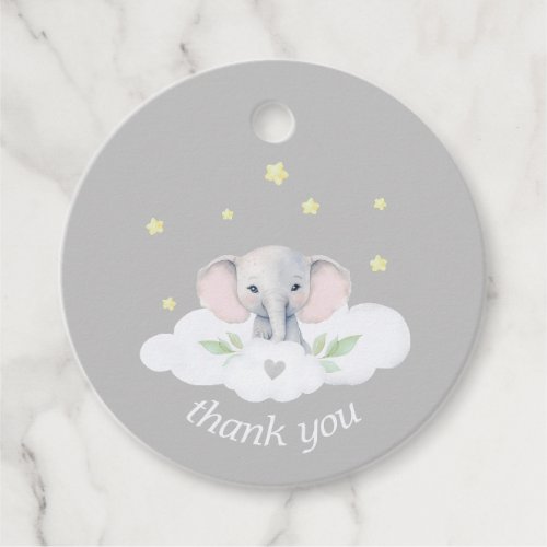 Little Peanut Baby Shower Gender Neutral Elephant Favor Tags