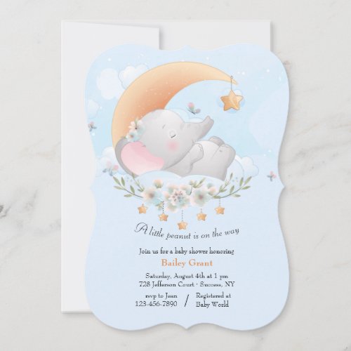 Little Peanut Baby Shower Invitation