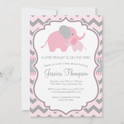 Little Peanut Baby Shower Invitation