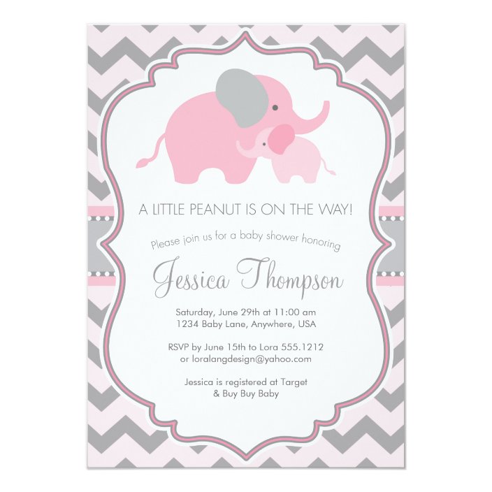 little peanut baby shower invitations