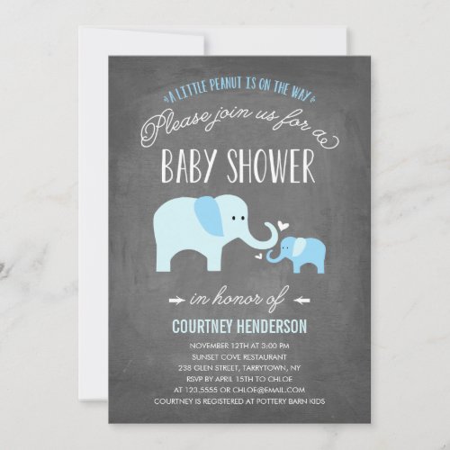 Little Peanut  Baby Shower Invitation