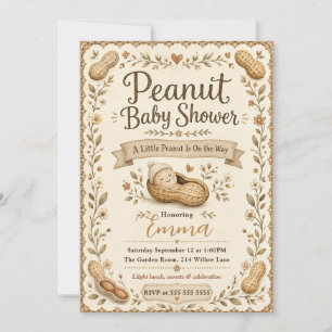 Little Peanut Baby Shower Invitation