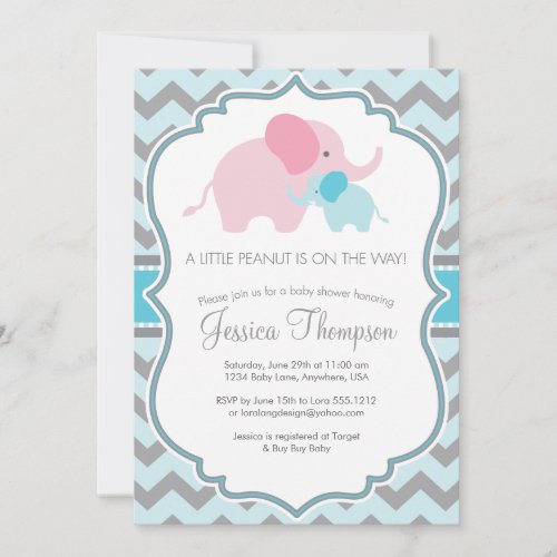 Little Peanut Baby Shower Invitation