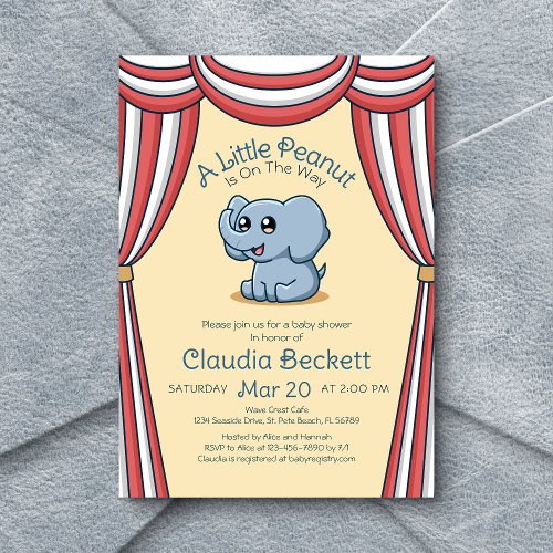 Little Peanut Baby Shower Invitation