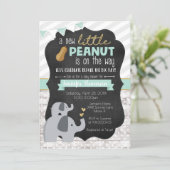 Little Peanut Baby Shower Invitation (Standing Front)