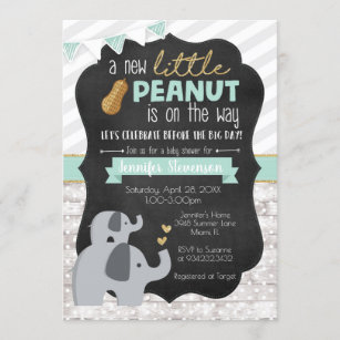 Little Peanut Baby Shower Invitation