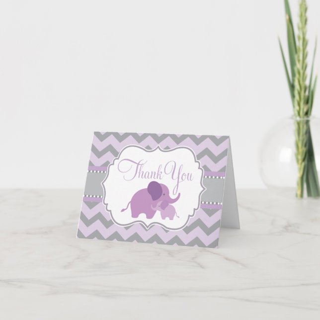 Little Peanut Baby Shower Thank You Card (Front)