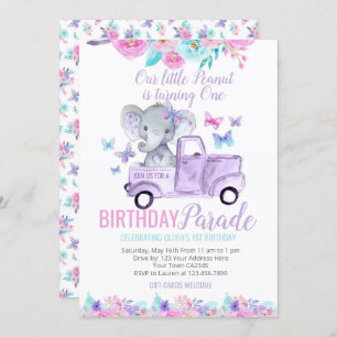 Little Peanut Birthday Parade Invitation