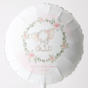 Little peanut blysh pink elephant baby shower balloon