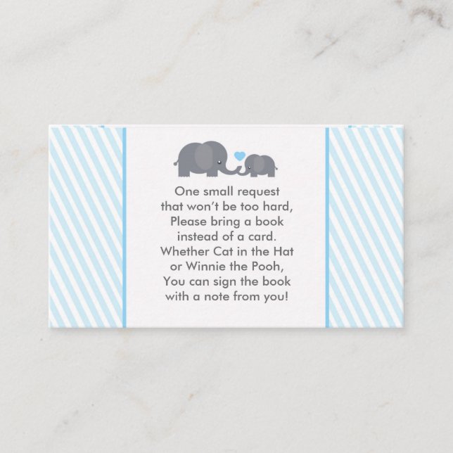 Little Peanut Book Request Card for Invite (Front)