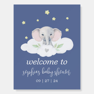 Little Peanut Boy Baby Shower Welcome Sign