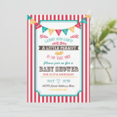 Little Peanut Circus Baby Shower Invite (Standing Front)