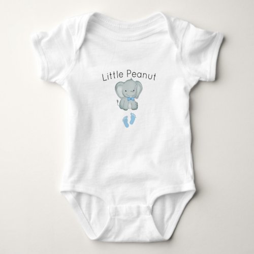 Little Peanut Elephantbaby boy animal lover baby  Baby Bodysuit