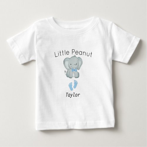 Little Peanut Elephantbaby boy Personalized baby  Baby T_Shirt