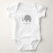 Little Peanut Elephant Baby Romper, Blue Heart