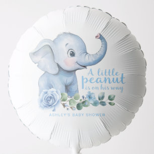 Little Peanut Elephant Baby Shower Balloon – Blue 