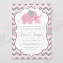 Little Peanut Elephant Baby Shower Invitation