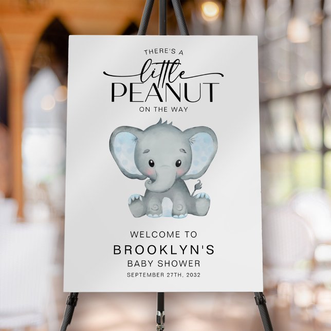 Little Peanut Elephant Baby Shower Welcome Sign (Creator Uploaded)