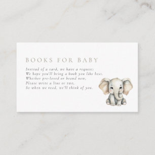 Little Peanut Elephant Books for Baby Enclosure Card